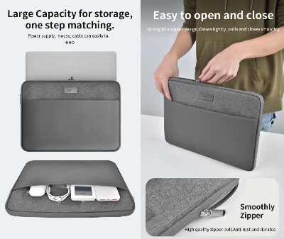 Picture of WiWU 14 inch Minimalist Laptop Sleeve for Macbook Air