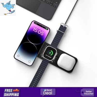 Picture of WIWU Wi-W010 Matrix 3 in 1 15W Wireless Charger