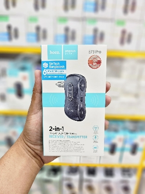 Picture of Hoco E73 Pro Journey AUX Bluetooth Audio Receiver/Transmitter Black