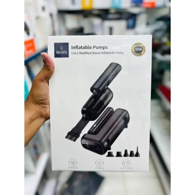 Picture of WiiWU 50W 5 in 1 Multifunctional Inflatable Pump and Vacuum Cleaner 13000Pa - Black