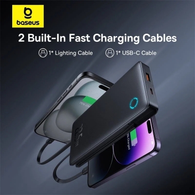 Picture of Baseus  Airpow Lite Power Bank 10000mAh 22.5W Dual-Cable