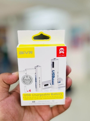 Picture of AiVR USB Rechargeable AA Batteries 4pcs – 2550mWh
