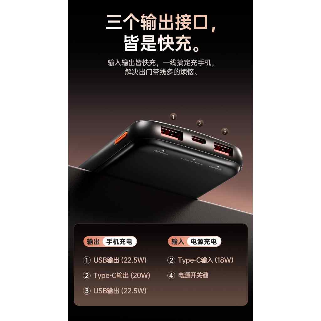 Picture of Awei P10K 10000mAh Fast Charing Powerbank 22.5W Power Bank