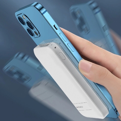 Picture of WiWU  Snap Cube 10000mAh Mini Magnetic 20W Wireless Power Bank with Stand