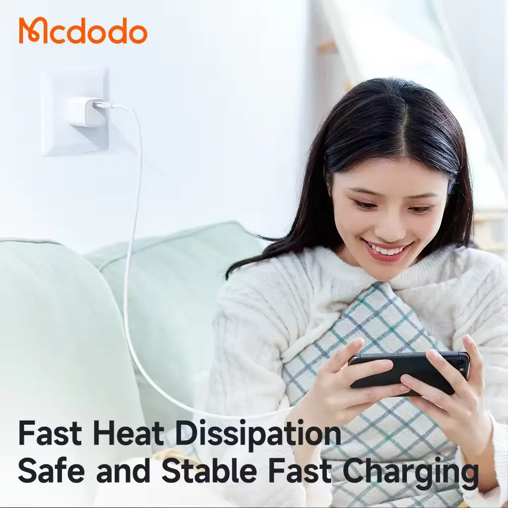 Picture of Mcdodo 20W PD Fast Charger Adapter - the ultimate solution for quick and efficient charging.