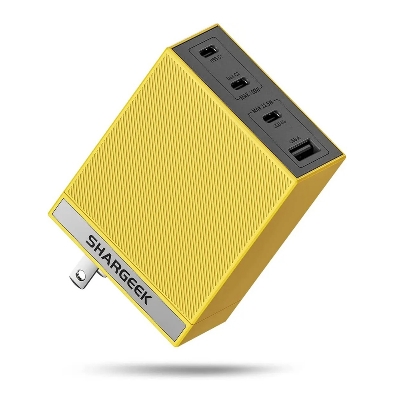 Picture of Shargeek 100W Pro GaN Charger with 3 Universal Travel Adapter Plugs
