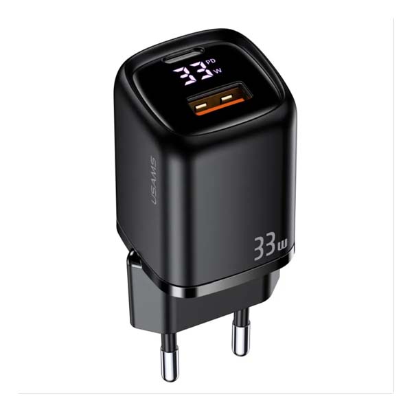 Picture of USAMS US-CC152 T46 33W PD+QC Digital Display Fast Charger (EU)