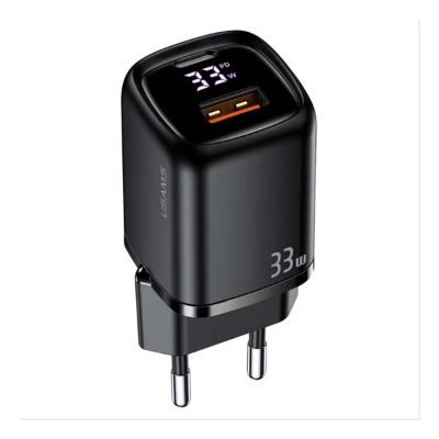 Picture of USAMS US-CC152 T46 33W PD+QC Digital Display Fast Charger (EU)