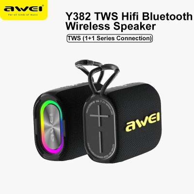 Picture of Awei Y382 TWS Wireless Bluetooth Speaker Super Clear Sound Long Life Battery Waterproof IPX7
