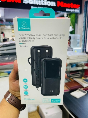 Picture of USAMS US-CD212 20000mah PD 20W+QC3.0 Dual-Port Digital Display Fast Charging Power Bank