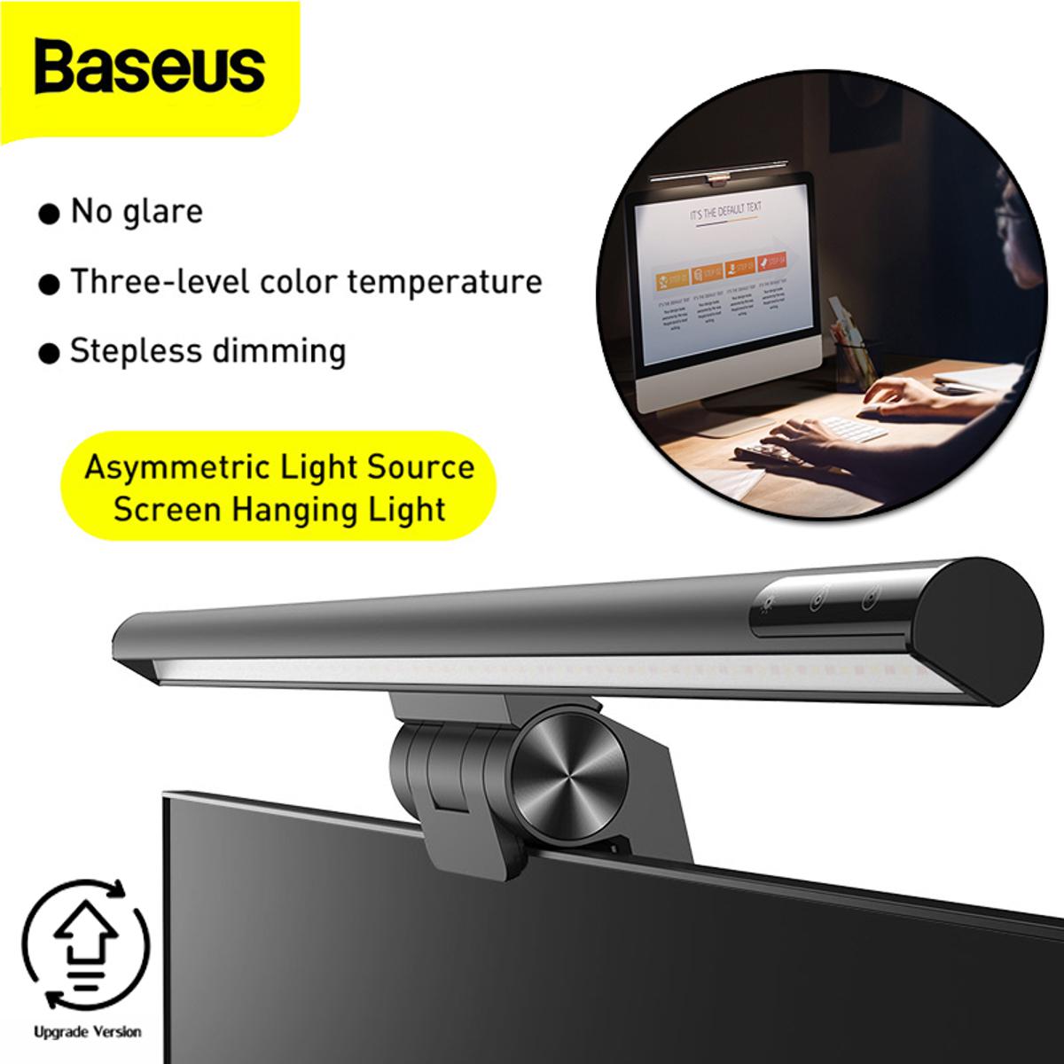 Picture of Baseus Light I-wok 3 Series Asymmetric Light Source Magnetic Screen Hanging Light Bar 2024 Version Cluster Black