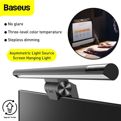 Picture of Baseus Light I-wok 3 Series Asymmetric Light Source Magnetic Screen Hanging Light Bar 2024 Version Cluster Black