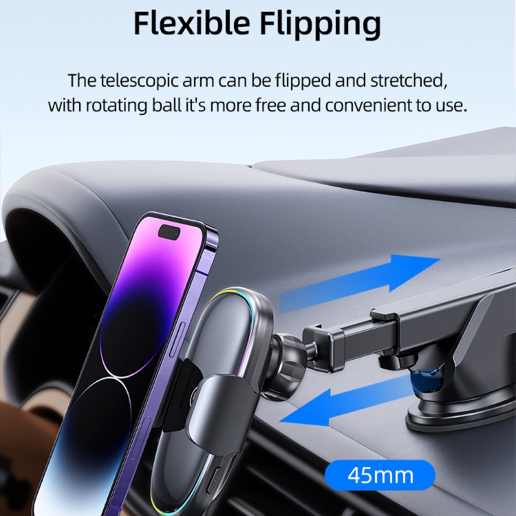 Picture of USAMS US-CD187 15W Wireless Charging Car Holder With Colorful Light