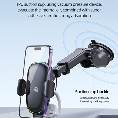 Picture of USAMS US-CD187 15W Wireless Charging Car Holder With Colorful Light