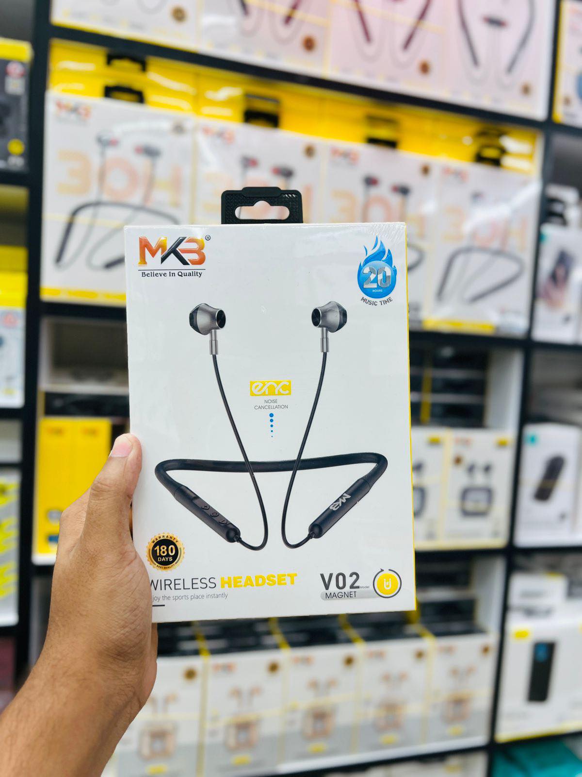 Picture of MKB V02 Magnetic ENC Wireless Neckband