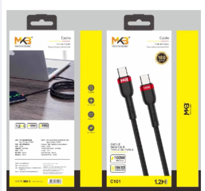 Picture of MKB C101 TYPEC -TYPEC 100W / FAST Cafule cable-1.2m