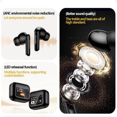 Picture of Awei T56 ANC TWS Earphone With Touch LCD Screen