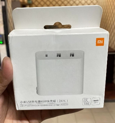 Picture of Xiaomi 2A1C 65W Charger 3 Output Ports USB-C/USB-A Fast Charging Adapter with Cable