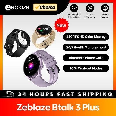 Picture of Zeblaze Btalk 3 Plus Voice Calling Smart Watch 1.39'' Large HD Color Display Fitness Tracking Smartwatch for Men and Ladies