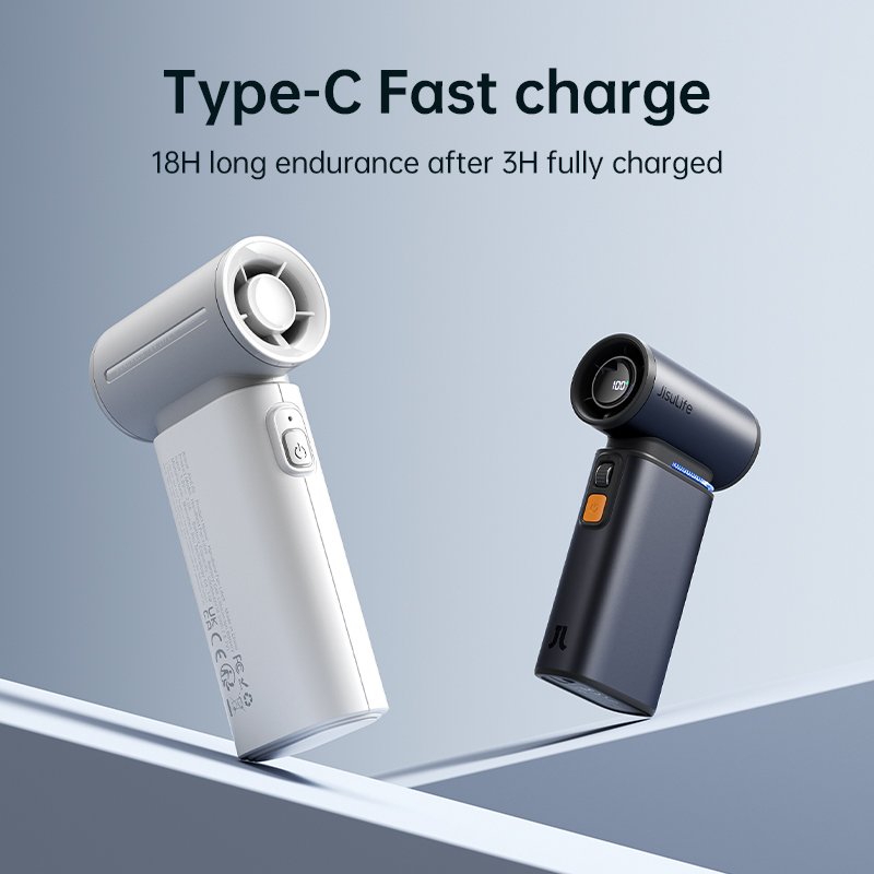 Picture of For JISULIFE Mini Portable Fan Life 9 With 5 Gears Strong Wind 3600mAh Handheld Small Fan USB Rechargeable Personal Fans