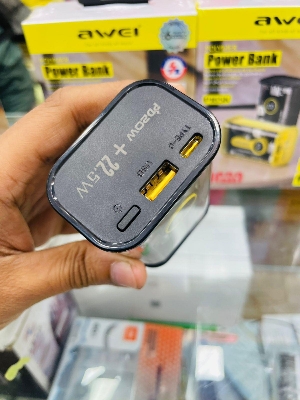 Picture of Awei P165K 10000mAh 22.5w Transparent Fast Charging Power bank