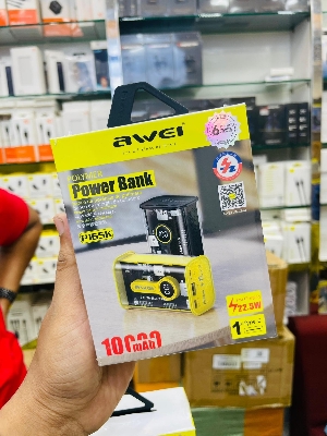 Picture of Awei P165K 10000mAh 22.5w Transparent Fast Charging Power bank