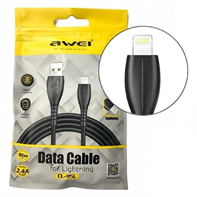 Picture of Awei CL-115L 115M.115i USB Cables 2.4A Fast Charging Type c . iphone . micro  Cable