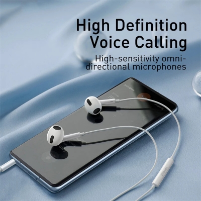Picture of Baseus H17 3.5mm Wired Earphone with Microphone Wire-controlled in-ear Headphone
