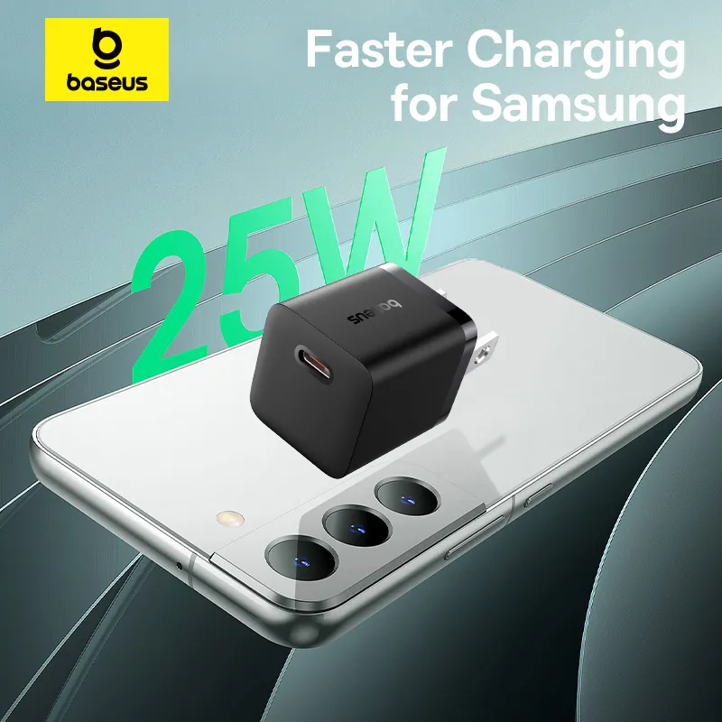 Picture of Baseus Charger GaN5 25W mini For Samsung S24 S23 S21 S20 Google Pixel Iphone 15 Series