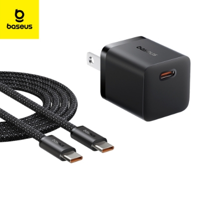 Picture of Baseus Charger GaN5 25W mini For Samsung S24 S23 S21 S20 Google Pixel Iphone 15 Series With Type-c Cable