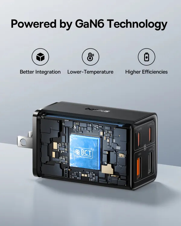 Picture of Baseus Charger GaN6 Pro 65W Fast Charge