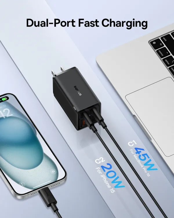 Picture of Baseus Charger GaN6 Pro 65W Fast Charge