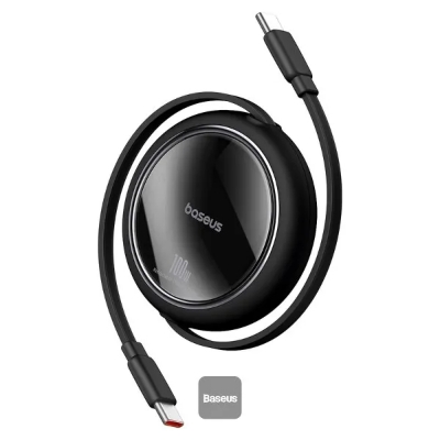 Picture of Baseus Cable 60W Free2Pull Retractable Mini Type-c To Type-c Cable Fast Charging 1m-Black