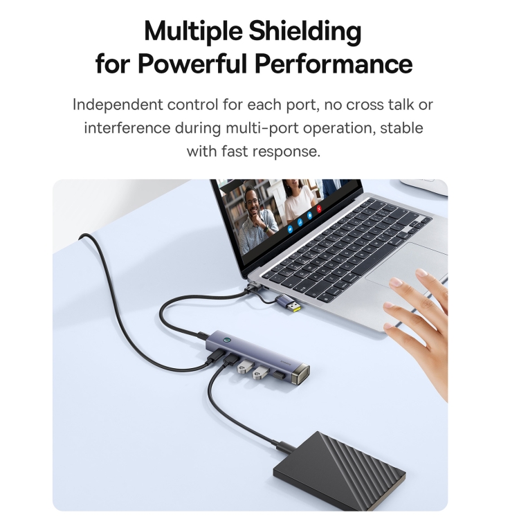 Picture of Baseus UltraJoy Series 4-Port HUB AIR Docking Station HUB