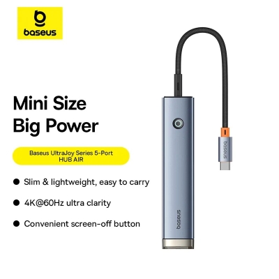Picture of Baseus Hub 5 in 1 Type-c Multi Functional UltraJoy 4k 60hz Series AIR For macbook Laptop