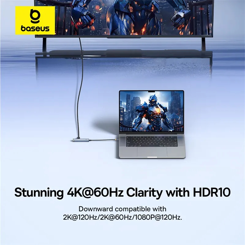 Picture of Baseus Hub 5 in 1 Type-c Multi Functional UltraJoy 4k 60hz Series AIR For macbook Laptop