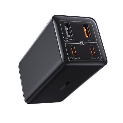 Picture of Baseus GaN6 Pro 100W 2 x USB-C Type-C + 2 x USB Fast Charger, US Plug