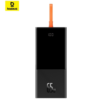 Picture of Baseus 65W Power Bank 20000mAh with Type C Two-Way Cable External Battery for Phone and Notebook, Three-Port Fast charging