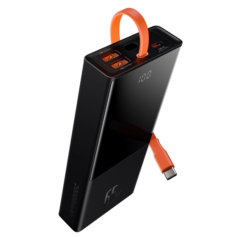 Picture of Baseus 65W Power Bank 20000mAh with Type C Two-Way Cable External Battery for Phone and Notebook, Three-Port Fast charging