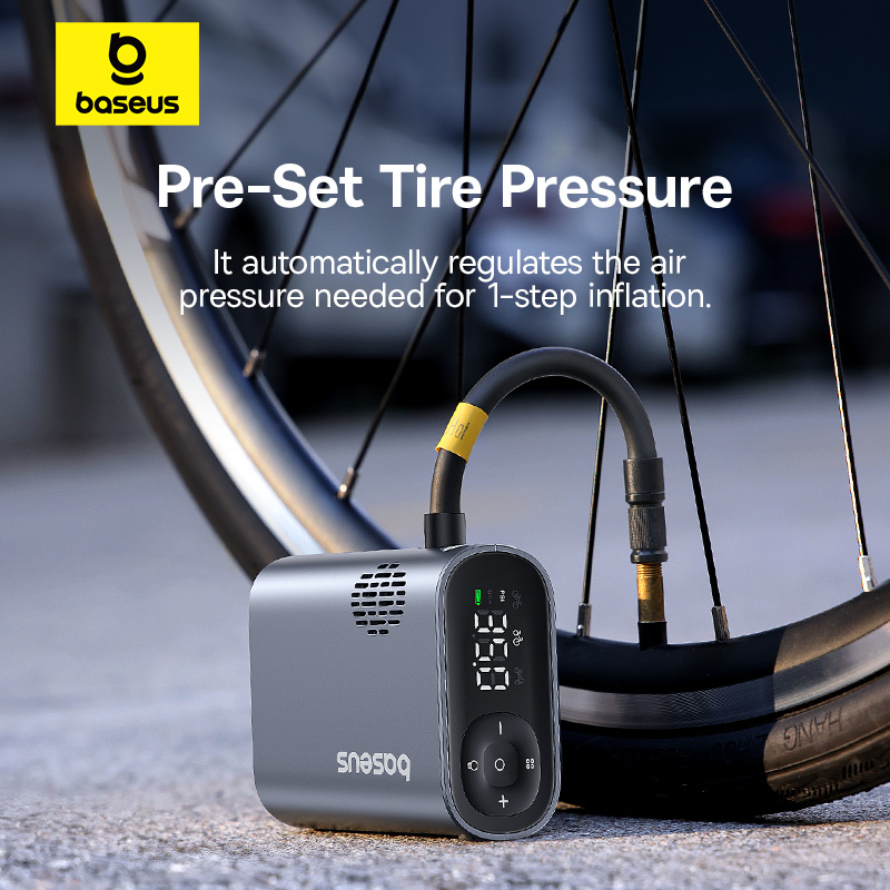 Picture of Baseus PrimeTrip Series Portable Bike Pump Air Inflator Cosmic Black