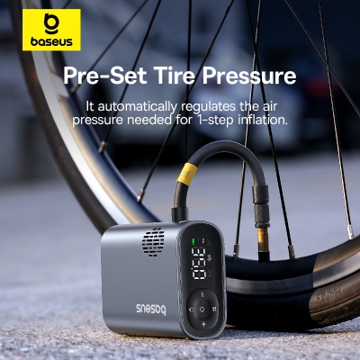 Picture of Baseus PrimeTrip Series Portable Bike Pump Air Inflator Cosmic Black
