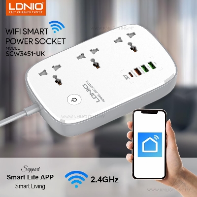 Picture of LDNIO SCW3451 WIFI Smart Universal Power Socket
