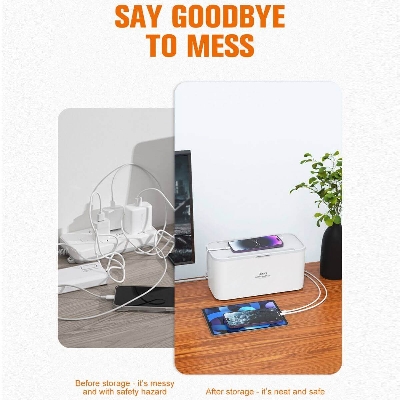 Picture of LDNIO SN5311 Smart Outlets Power Socket Storage Box (With Wireless Charging)