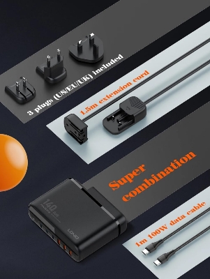 Picture of LDNIO A6140C GaN 140W Travel Charger with Smart IC Technology