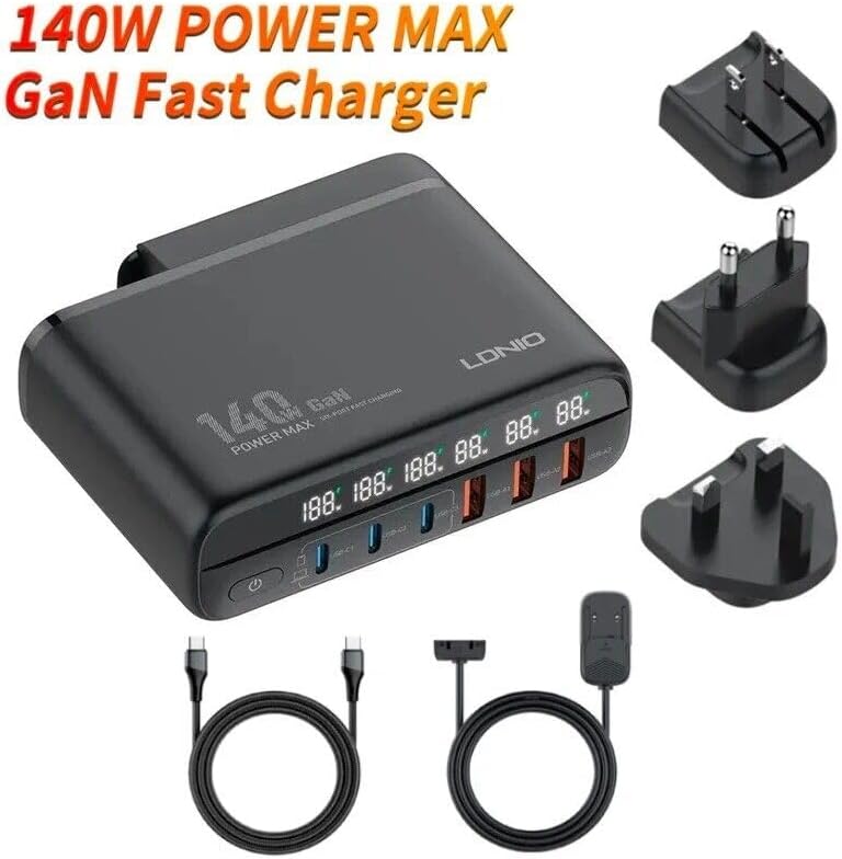 Picture of LDNIO A6140C GaN 140W Travel Charger with Smart IC Technology