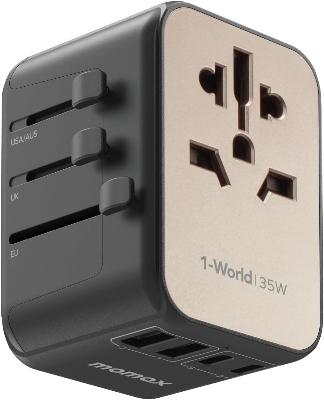 Picture of Momax UA9 1-World PD35W 5 Ports + AC Travel Adapter