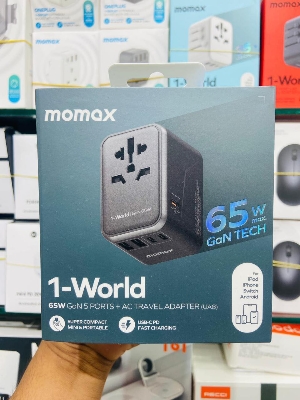 Picture of Momax UA8 1-World 65W GaN Travel Socket Adapter