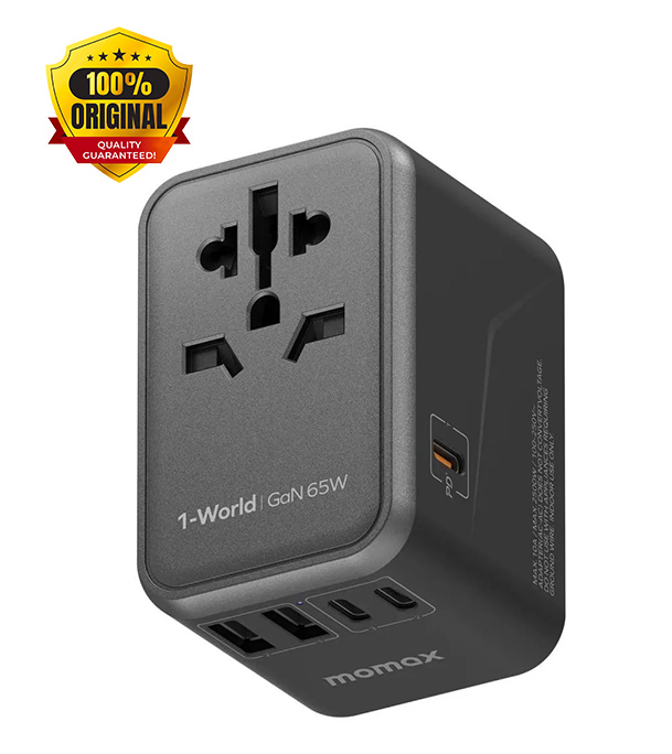 Picture of Momax UA8 1-World 65W GaN Travel Socket Adapter