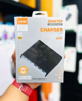 Picture of LDNIO Newest Q605 High Power Desktop Quick Mobile Charger up to 120w Support QC4.0+/PD3.0 fast charging