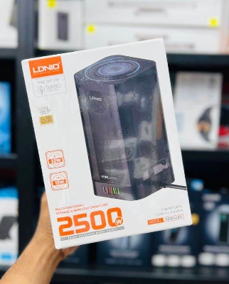 Picture of LDNIO SEW4485 Multiple 2500W EU Outlets 32W USB Output Wireless Charging Rated Power Tower Power Strip